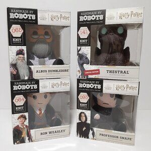 4x HARRY POTTER Robots Knit Series Figures Weasley Thestral Dumbledore Snape NEW